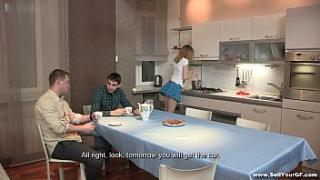 [Teen Sex Isabel, Kitchen Table, Kitchen] Casual Teen Sex Isabel Stern Teeny Fucked On A Red Bed